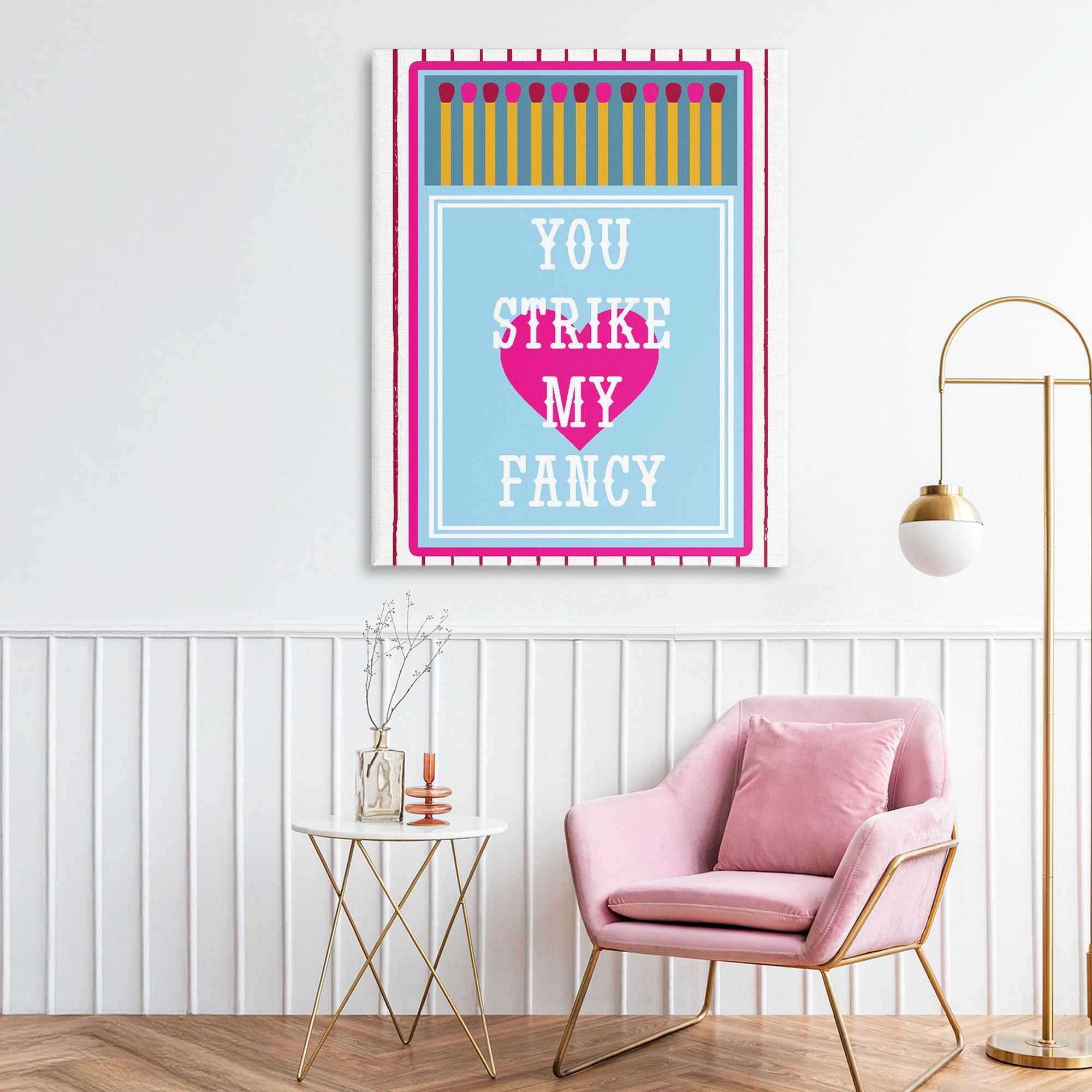 Stupell Industries You Strike My Fancy Canvas Wall Art, design by Lil' Rue
