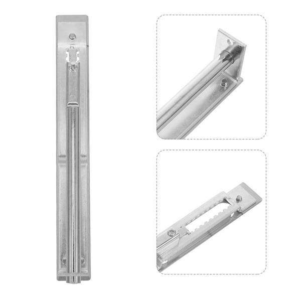 Hemoton Stainless Steel Flush Bolt Latch Concealed Security Door Lock for Double Doors Hidden French Door Latch French Door Slide Bolt Lock