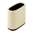 thumbnail image 1 of Papelera Papelera Papelera Papelera Cubo de basura Cubo de almacenamiento doméstico Cubo de basura de suelo Marrón amarillento cremoso, 1 of 9