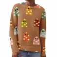 thumbnail image 4 of Certgust Usa Sweatshirt Under $15 Womens Halloween Graphic Print Long Sleeve Knit Pullover Sweater with Cozy Seasonal Style, 4 of 9