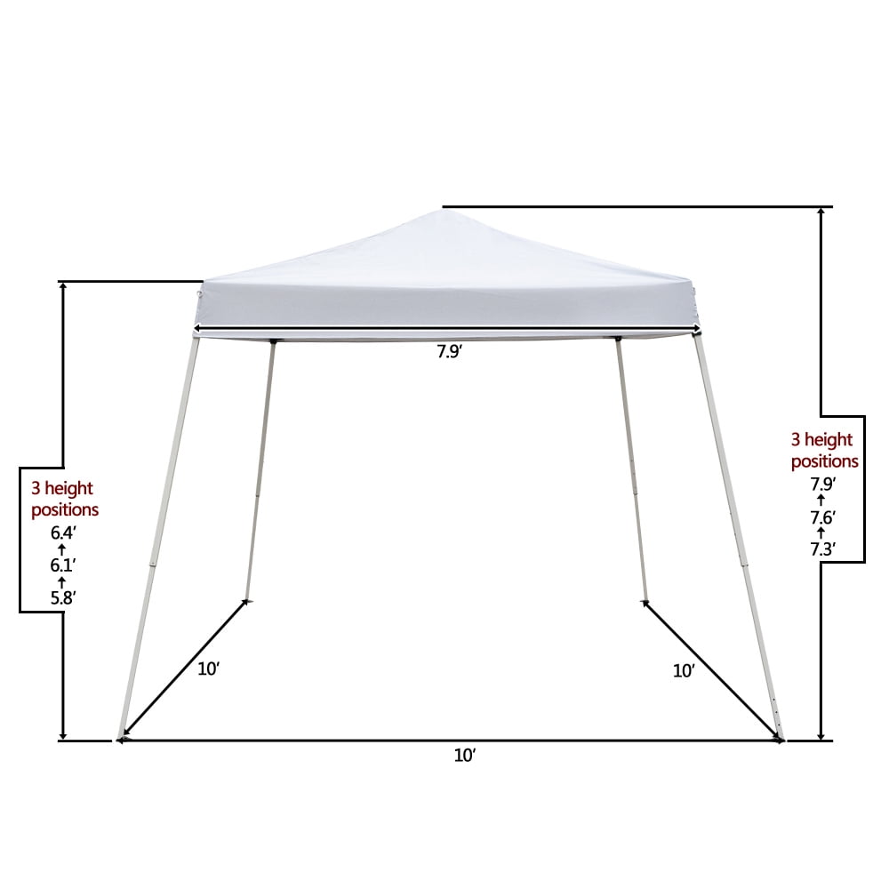 Kepooman 3 x 3M Canopy Tent, Outdoor Portable Instant Shelter Folding Canopy with Carry Bag, White, No Side Kepooman 3 x 3M Canopy Tent, Outdoor Portable Instant Shelter Folding Canopy with Carry Bag, White, No Side