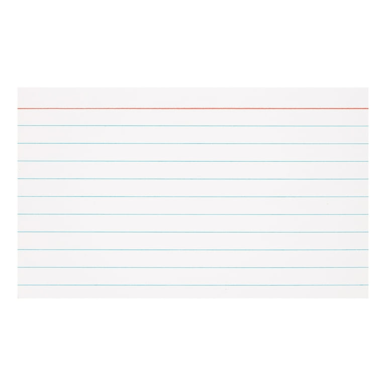 Pen+Gear Ruled Index Cards, 3 x 5, White, 100 Count