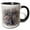 Black/White, variant on 3drose, Image of Watercolor Cabin in the Snowy Pine Trees Scene, 11oz Two-tone Red Mug