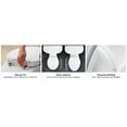 thumbnail image 2 of Glenbury Elongated Closed Front Toilet Seat in White, 2 of 5