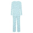 thumbnail image 5 of Ladies Sleepwear Women's Pajama Sets Sleeping Clothes for Women Ladies' Gradient Printed Casual Top Pants Pajama Set, 5 of 6