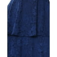 thumbnail image 5 of INSPIRE CHIC Women's Lace Dress for Wedding Guest Cocktail Evening Ruffle Cap Sleeves Tiered A-Line Maxi Dresses S Blue, 5 of 6