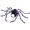 Purple, variant on Leeye Halloween Gray Spider Pet , Realistic Spider Outfit with 8 Furry Legs for Medium Dogs Cats, Adjustable Pet Cosplay Halloween , Gray M