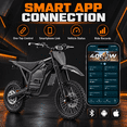 thumbnail image 4 of AMYET Electric Dirt Bike for Adults, 4000W Peak, 45 MPH, 48V 30Ah, 53-Mile Range, APP Control, UL 2272, 4 of 10