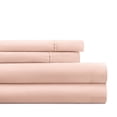 thumbnail image 4 of Wrinkle Resistant Super Soft Bed Sheets Set, California King 4-Piece Solid in Blush by Comfort Canopy, 4 of 12