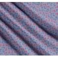 thumbnail image 3 of Soimoi Cotton Cambric Fabric Dot,Blue & Pink Flower Floral Printed Fabric 1 Yard 56 Inch Wide, 3 of 7
