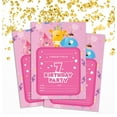 thumbnail image 2 of Darling Souvenir Pink Birthday Invitation Card 28 Pcs Fill or Write In Blank Invites Printable Party Supplies 5 x 7 Inches, 2 of 5