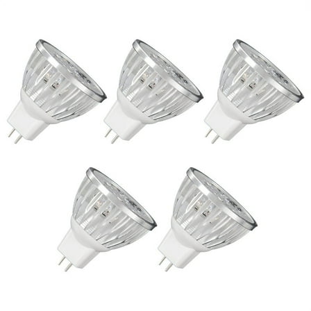 5X 4W Dimmable MR16 LED Bulb/3200K Warm White LED Spotlight/50 Watt Equivalent Bi Pin GU5.3 Base/330 Lumen