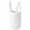 Matte Off White - Striped - Skinny, variant on BosilunLife Matte Black Ceramic Toothbrush Holder, Striped Toothbrush  Cup and Toothpaste Holder for Bathroom Countertop, 14 oz