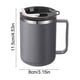 thumbnail image 3 of Pisexur Batería de cocina Taza de agua con tapa de acero inoxidable de 430 ml, taza de café con doble capa de aislamiento, sellada y a prueba de fugas, taza de té de para la cocina del hogar, 3 of 6