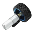 thumbnail image 2 of Silver 25GA370 DC Gear-Box Reducer Electric Motor with Wheel 12V 130RPM, 2 of 4