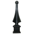 thumbnail image 4 of Four-Sided Spire Polypropylene Decorative Fence Toppers - Black, 4 of 11