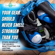 EarthSential Gym Bag + Gear Refresher & Deodorizer Spray, 4oz, all natural