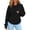 Black, variant on Womens Cat Pouch Hoodie Pet Carrier Hoodie with Built-in Pouch for Small Cats and Puppies Pet Lover's Pullover Sweatshirt
