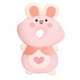 thumbnail image 1 of Almohadilla protectora para la cabeza de bebé con forma de animal de dibujos animados, fibra artificial, cojín para mochila, conejito rosa, 1 of 14