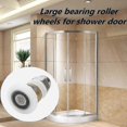thumbnail image 4 of Porte de Douche - Roue de Remplacement pour Roulettes Coulissantes de Porte de Douche 8 Pcs 23mm, 4 of 5