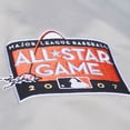 thumbnail image 5 of Men's Mitchell & Ness  Gray San Francisco Giants Thunderstorm Head Coach Lightweight Satin Full-Snap Jacket, 5 of 7