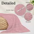 thumbnail image 2 of Rustic Pink Throw Pillow Cover, Pillowcase Protectors with Zipper, Breathable Decorative Lumbar Pillow Case Cover, Farmhouse Solid Color Pillow Shams for Couch Sofa 12x20Inch, 2 of 7