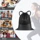 thumbnail image 4 of 1 bolsa de cuerda deportiva, mochila de cuerda unisex impermeable plegable, bolsa de cuerda deportiva de tela para viajes, camping, gimnasio, escuela y piscina (34*43 CM). JM, 4 of 5