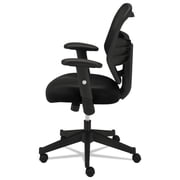 basyx VL531 Series High-Back Work Chair, Mesh Back, Padded Mesh Seat, Black