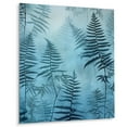 thumbnail image 2 of Designart "Nature s Magic in Blue Fern Fonds II" Ferns Metal Wall Art Prints, 2 of 5