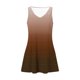 thumbnail image 5 of Vestido Corto para Mujeres Verano sin Mangas Cuello en V, Impresión de Moda con Bolsillos, Poliéster de Algodón Casual, 5 of 8
