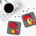 thumbnail image 5 of Balery 4 Pcs Dinosaur Super Hero Cartoonleather Coasters Set, Drink Table Cup Coasters For Living Room Kitchen Coffee Decor, 5 of 9