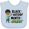 thumbnail image 3 of Inktastic Black History Month Rocks- boy with guitar Boys or Girls Baby Bib, 3 of 4