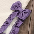 thumbnail image 4 of Gubotare Summer Girls Outfit Girls 2 Pieces Outfits Kids Crew Neck Short Sleeve Tops and Pants Set with Pockets Size 11-12 (Purple,11-12 Years), 4 of 7