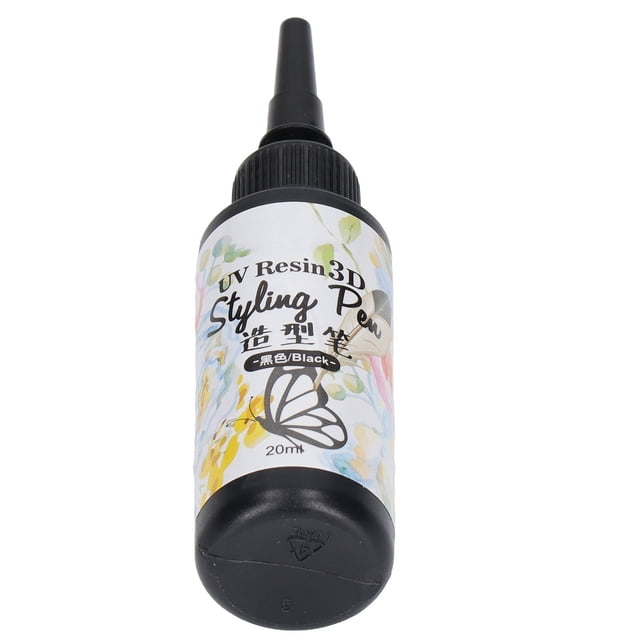 Resin Liner, Strong Transparency Resin Styling Pen Fast Curing For Outlining For Tracing For Home Black,White,Gold,Silver