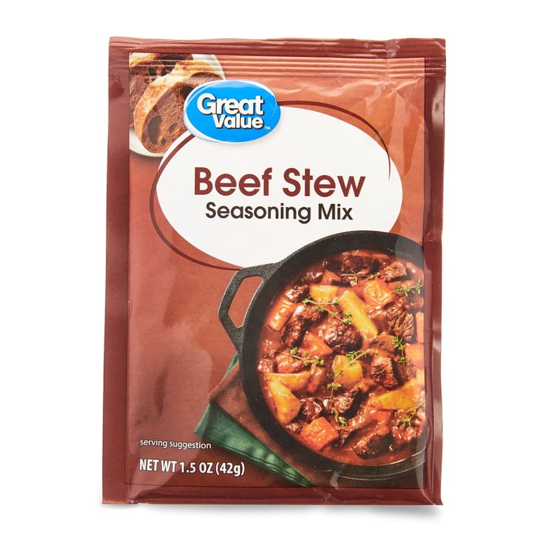3 pack) Great Value Beef Stew Seasoning Mix, 1.5 oz - Walmart.com