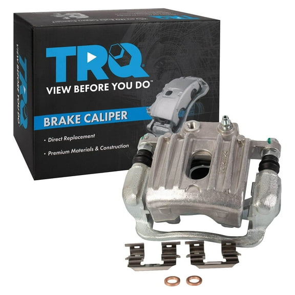 TRQ Rear Right Brake Caliper w/Bracket Passenger Side Compatible with 2007-2008 Hyundai Entourage