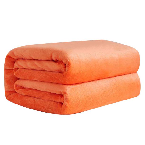 Matsuzay Manta de franela, mantas lavables reutilizables para interior y exterior, sofá para ver películas, suministros para mantener el calor, naranja, Type3 NO3 Matsuzay JJ16157-06