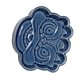 thumbnail image 4 of Dark Blue Ceramic Appetizer Plate for Home Use Unique Design Easy to .9 Inches, 4 of 5