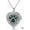 5. May - Green, variant on Sterling Silver/10k/14k/18k White Gold Heart-Shaped Paw Print Urn Necklace Keepsake with Birthstone Jewelry for Pets Ashes to Commemorate Your Beloved Dogs Cats