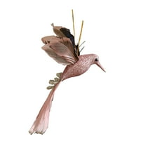 geerera Hummingbird Ornament with Colorful Feathers, Christmas Tree Decoration, Simulation Bird Decor, for Holiday Display, Garden Decor