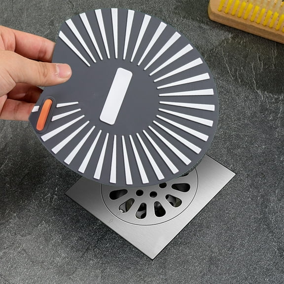 Kraoden Strong Adsorption Silicone Floor Drain Odor Proof Cover, Insect Proof Seal Pad for Bathroom and Kitchen Drain Protection