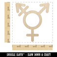 thumbnail image 2 of Male with Stroke and Female Sign Transgender Gender Symbol Wood Shape Unfinished Piece Cutout Craft DIY Projects - 4.70 Inch Size - 1/4 Inch Thick, 2 of 7