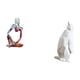thumbnail image 5 of Estatua de resina de un pensador sentado. Figura decorativa. Escultura abstracta de pingüino. Hecha a mano en poliresina. Ideal para regalar o decorar, 5 of 8