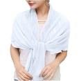 thumbnail image 4 of PBFRDSJ Women's Y2K Open Front Cardigan Textured Lettuce Trim Long Sleeve Loose Streetwear Chiffon Cover Up, 4 of 7