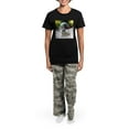 thumbnail image 4 of CafePress - Fantasy Wolf Women's Dark Pajamas - Women's Short Sleeve Print T-Shirt and Pants Dark Cotton Pajama Set, 4 of 7