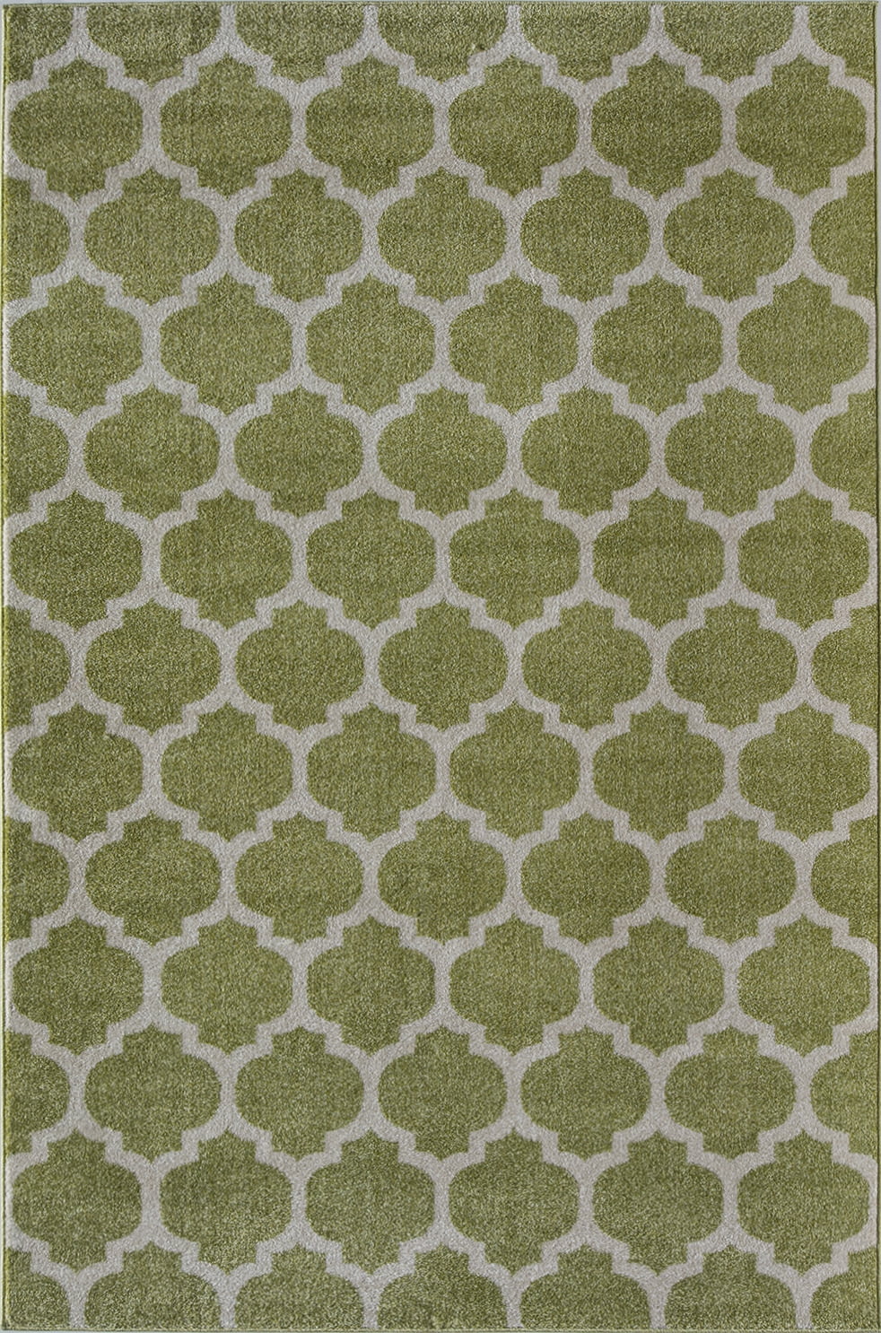 Rugs America Brooklyn Collection Green Ivory BK100E Contemporary Geometric Area Rug 7'10"x10'10"