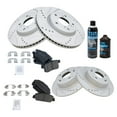 thumbnail image 2 of TRQ Front & Rear Ceramic Brake Pad & Performance Coated Rotor Kit w/Chemicals BKA17864 Fits select: 2013 HONDA ACCORD EXL, 2014-2015 HONDA ACCORD SPORT, 2 of 6