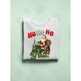 thumbnail image 3 of Ho Ho Ho Y'all - Santa Tractor Xmas Men's Sweatshirt, 3 of 4