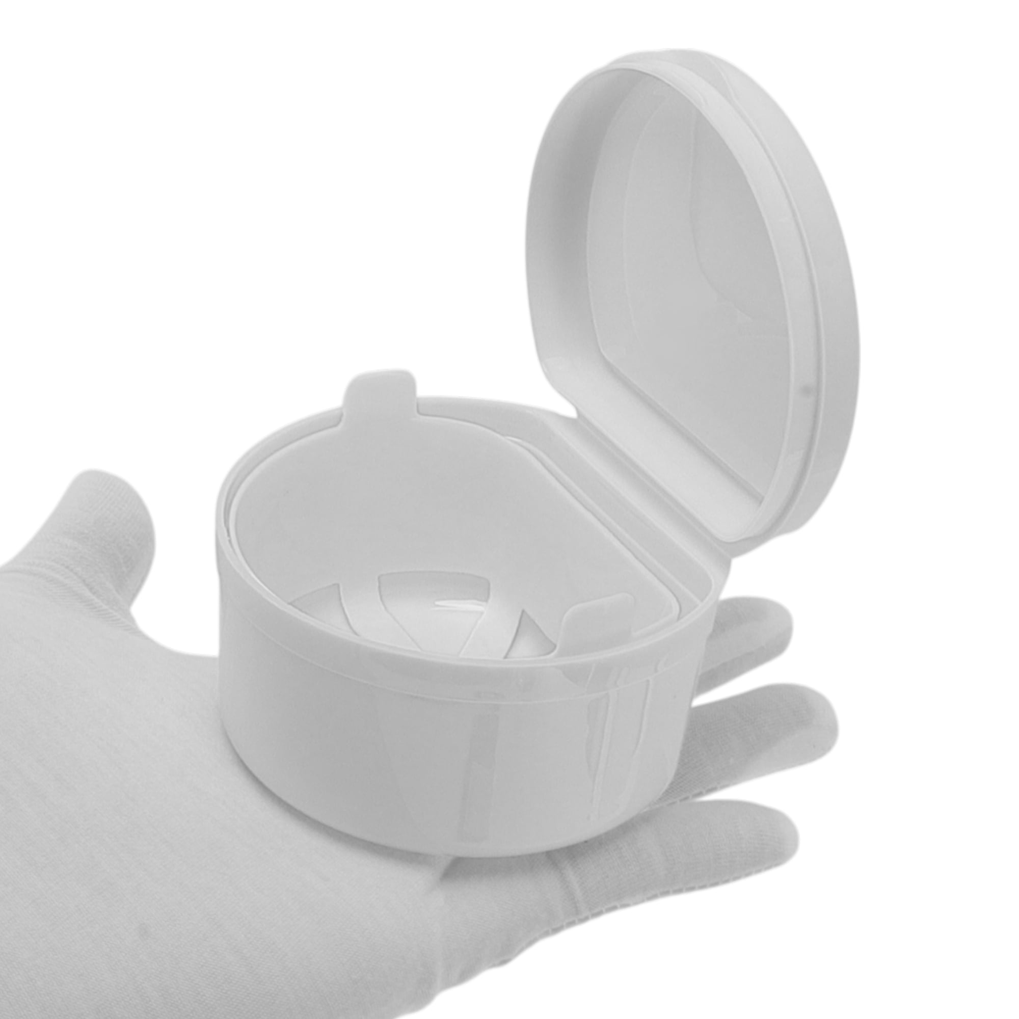 Unique Bargains Reusable Braces Box with Strainer 1 Pc White