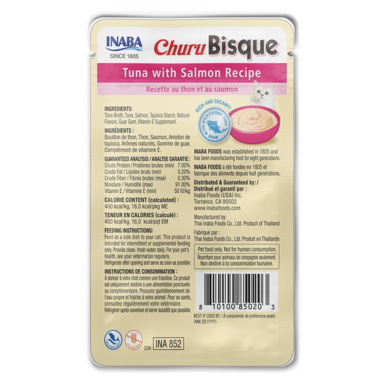 Churu Bisque Lickable Cat Topper, Tuna & Salmon, 12-Pack photo 2
